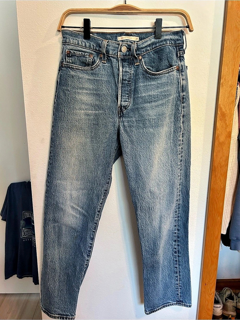 Levi's Wedgie Straight Ankle Jeans Waist 27